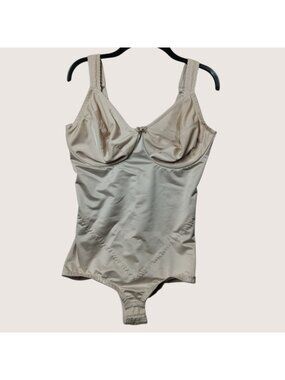 Cabernet 6606T Beige Body Briefer Shaper Underwire Size 38DD